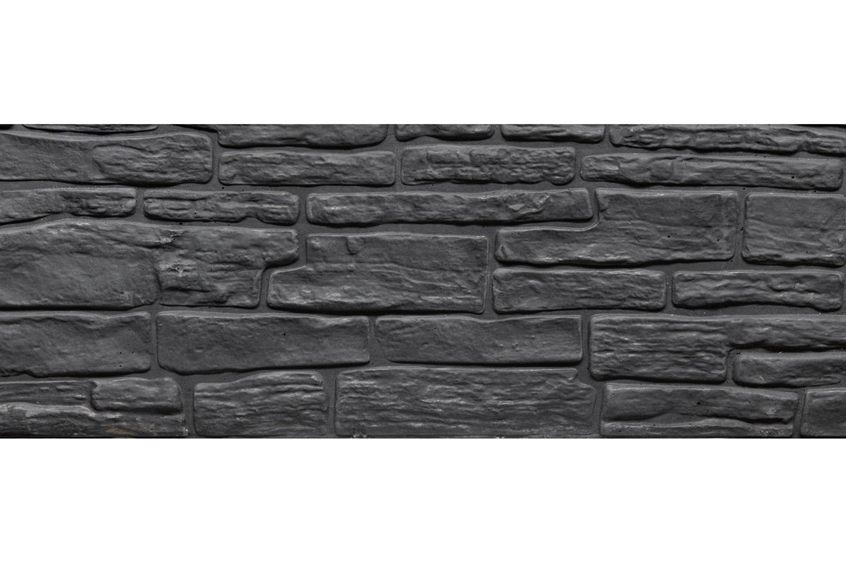 Nostalgia Concrete Decorative Fence Boards 36cm - Charcoal