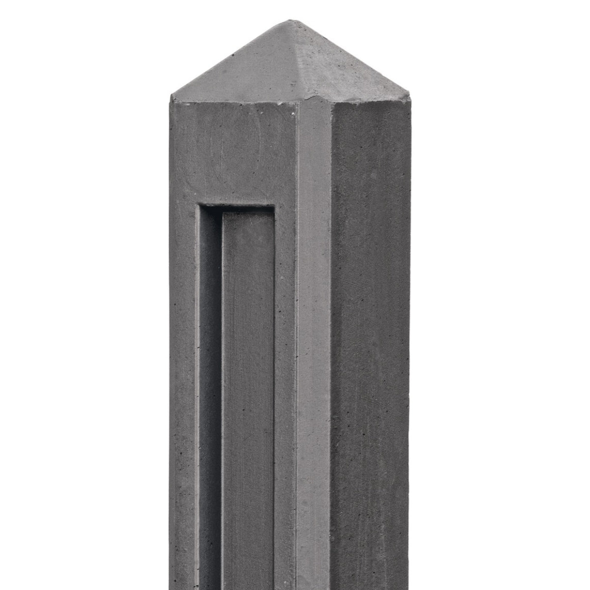 Hunze Retaining Concrete Fence Posts 10x10x145cm - Charcoal