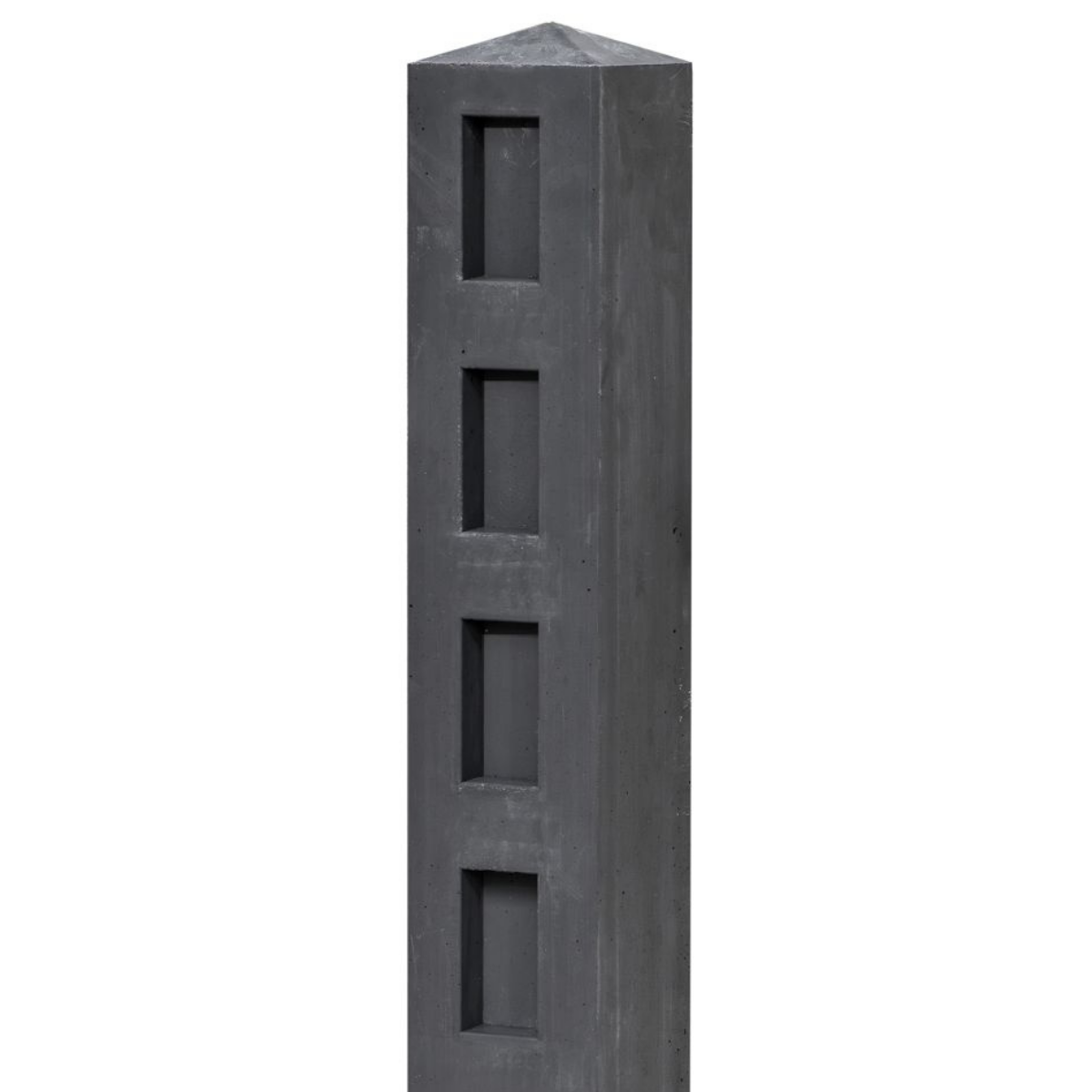Concrete Post and Rail 13x13x120cm Charcoal