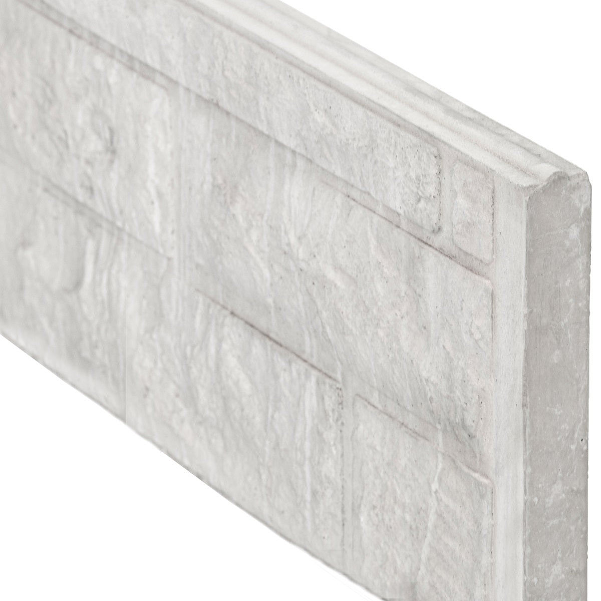 Rock Face Decorative Fence Panels 20cm - Grey