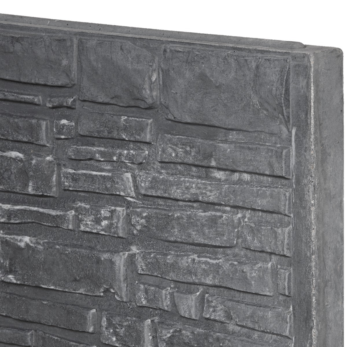 Rustic Decorative Fence Panels 26cm - Charcoal
