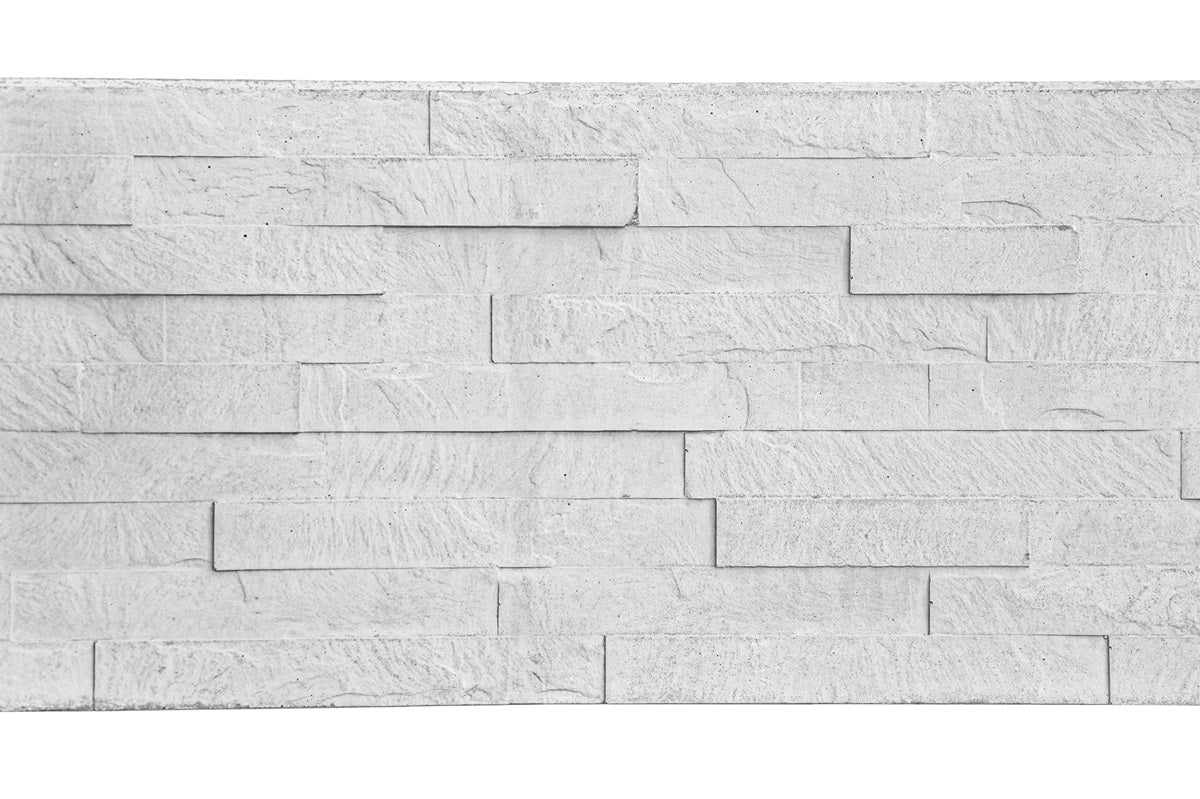 Slate Concrete Decorative Fence Boards 26cm - Grey
