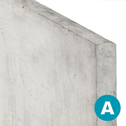 Smooth Concrete Gravel Boards - Grey