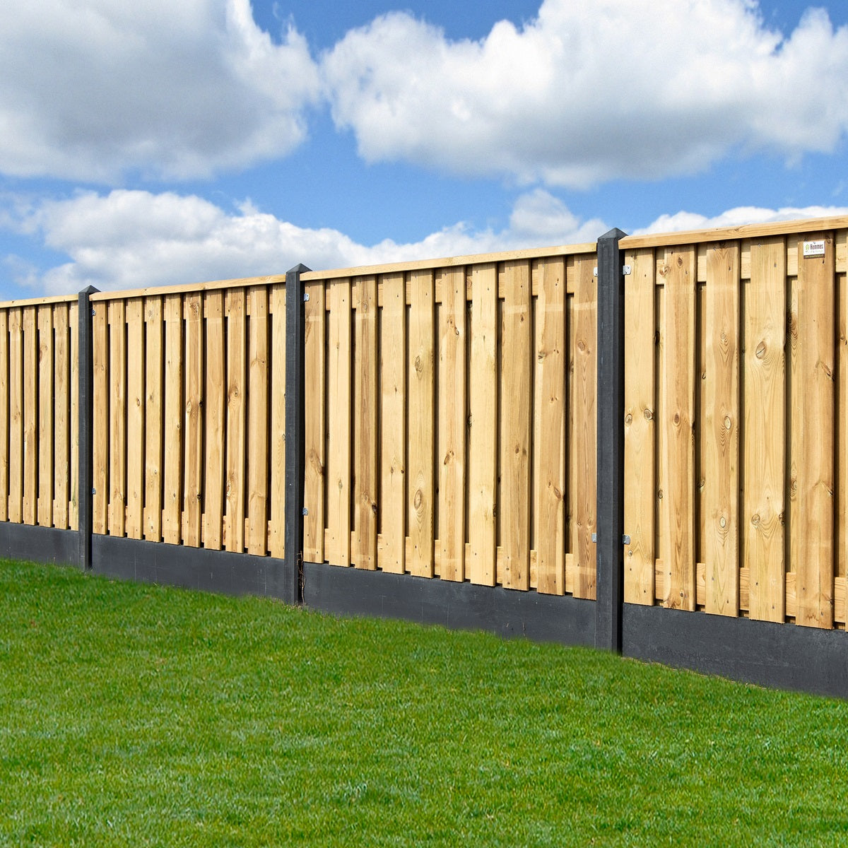 Sheden Garden Fence Panel H130xW180cm - Double Sided