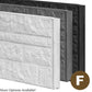 Extra Tall Jessel Fence Post Range - 10x10x308cm Charcoal