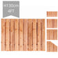 Casablanca Fence Panel H130xW180cm - Double Sided