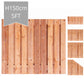 Casablanca Fence Panel H150xW180cm - Double Sided