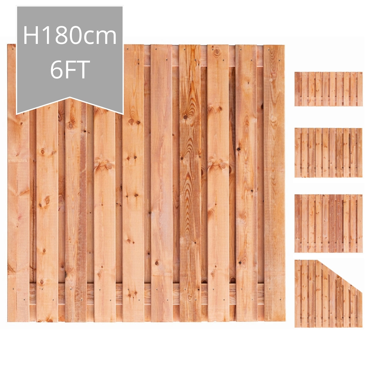 Casablanca Fence Panel H180xW180cm - Double Sided