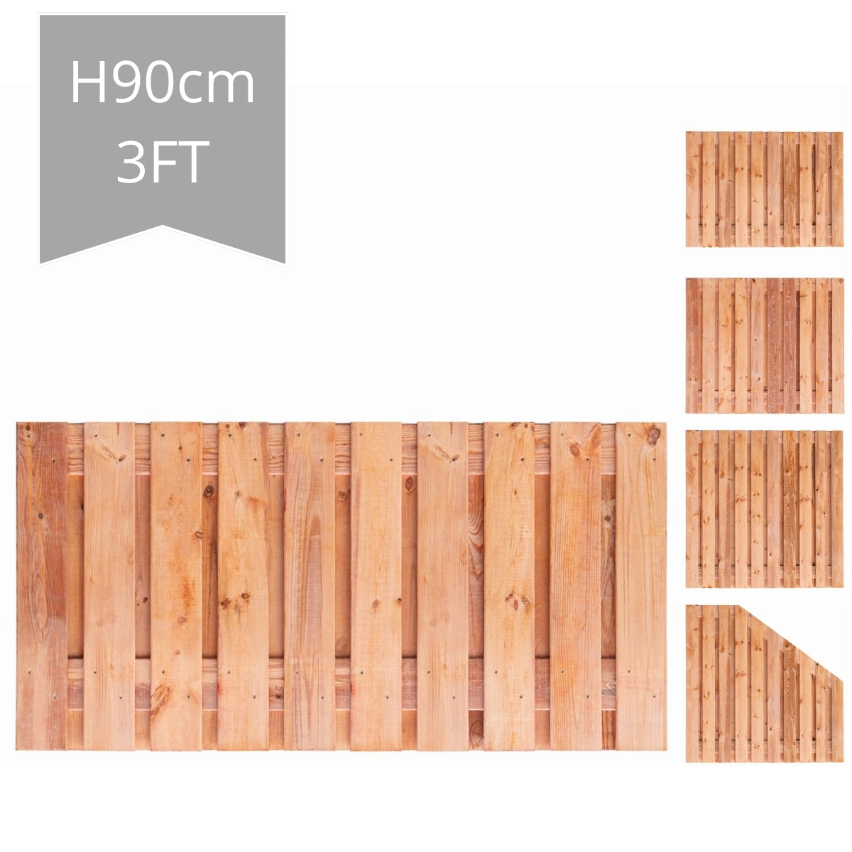 Casablanca Fence Panel H90xW180cm - Double Sided