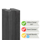 Vetch Fence Post Range - 10x10x190cm Charcoal