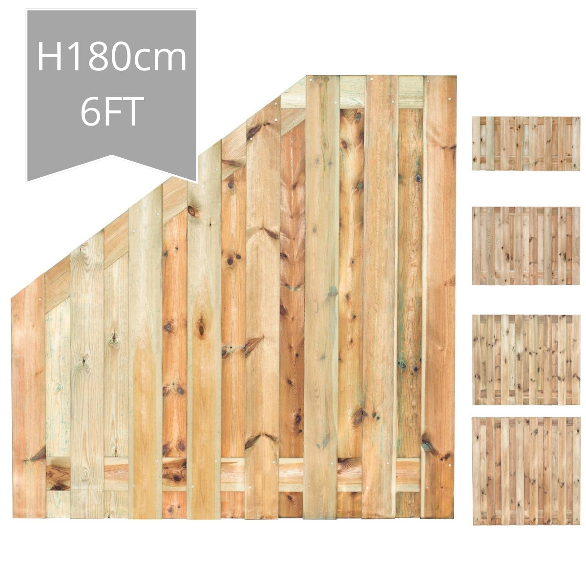 Coevorden Fence Panel 180>90cm - Double Sided