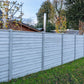 Feather Edge Decorative Fence Panels - Grey