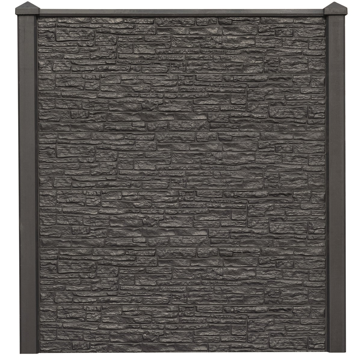 Nostalgia Concrete Decorative Fence Boards 26cm - Charcoal