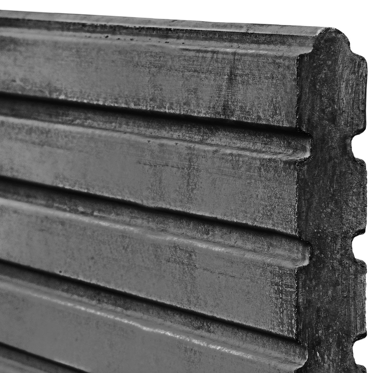 Danish Decorative Concrete Fence Board - Charcoal