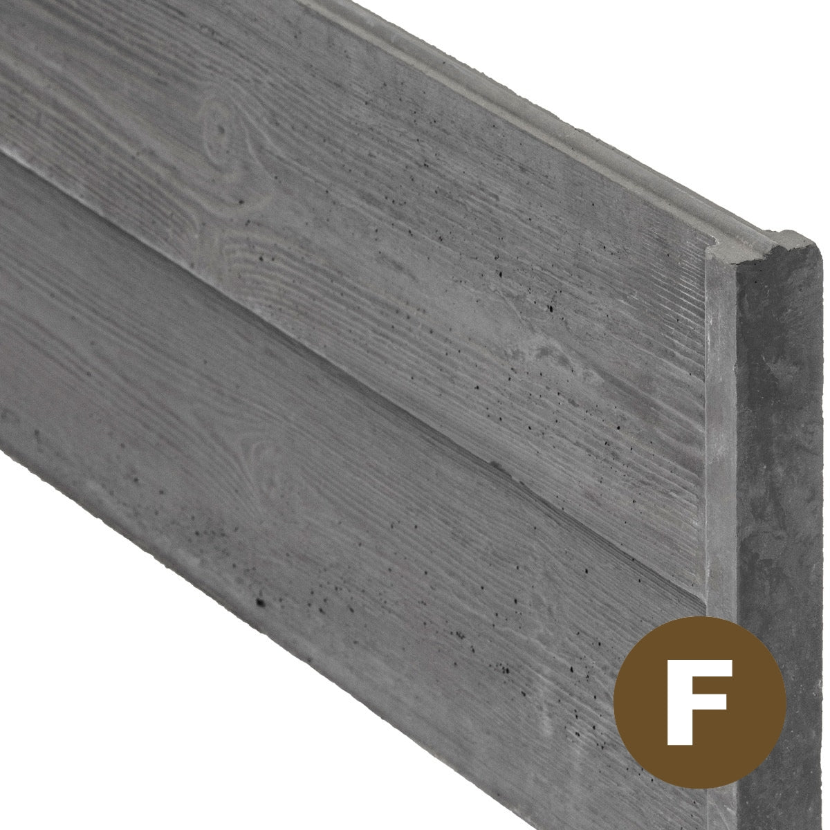 Feather Edge Decorative Fence Panels - Charcoal