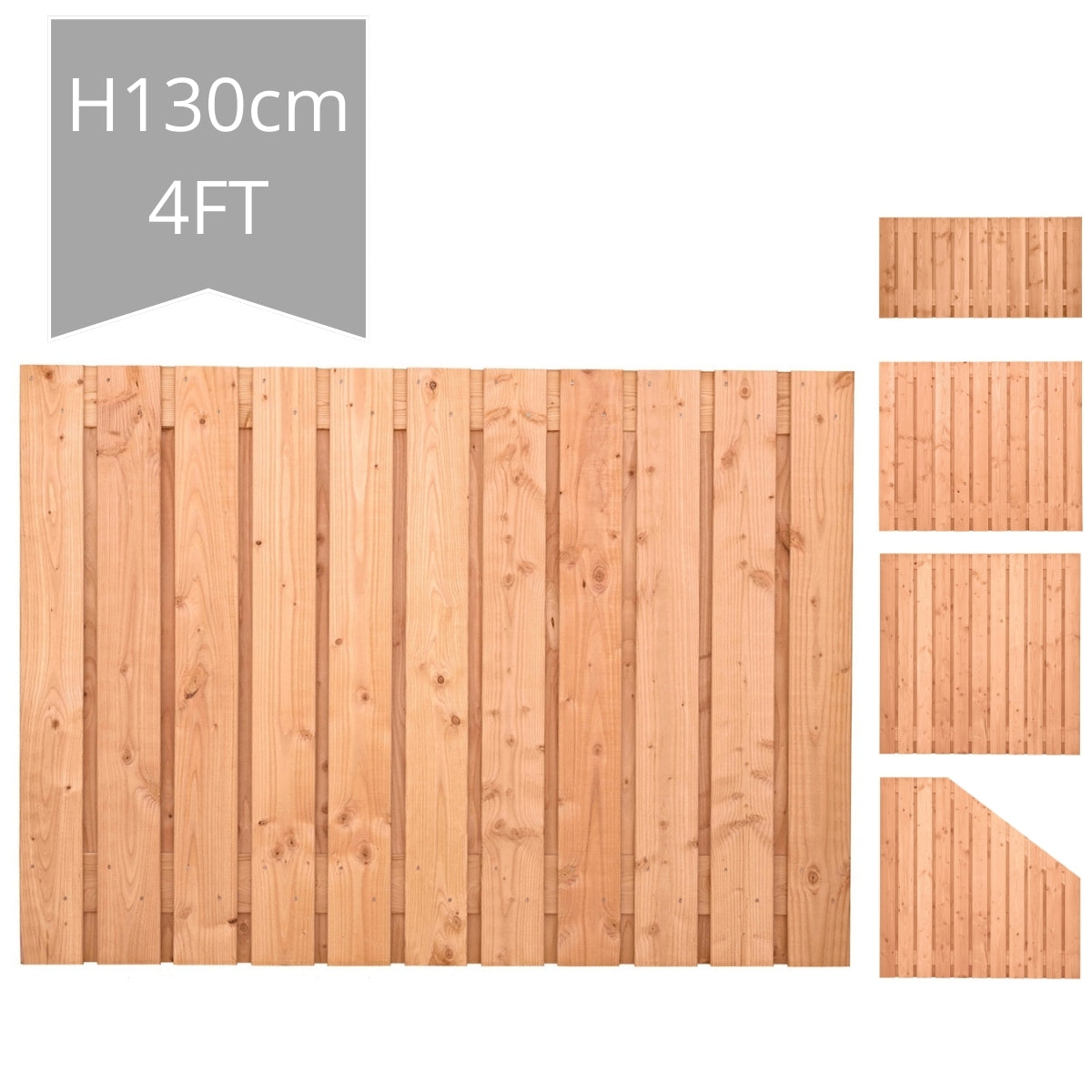 Harz Fence Panel H130xW180cm - Double Sided