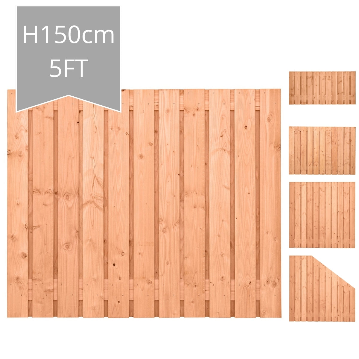 Harz Fence Panel H150xW180cm - Double Sided