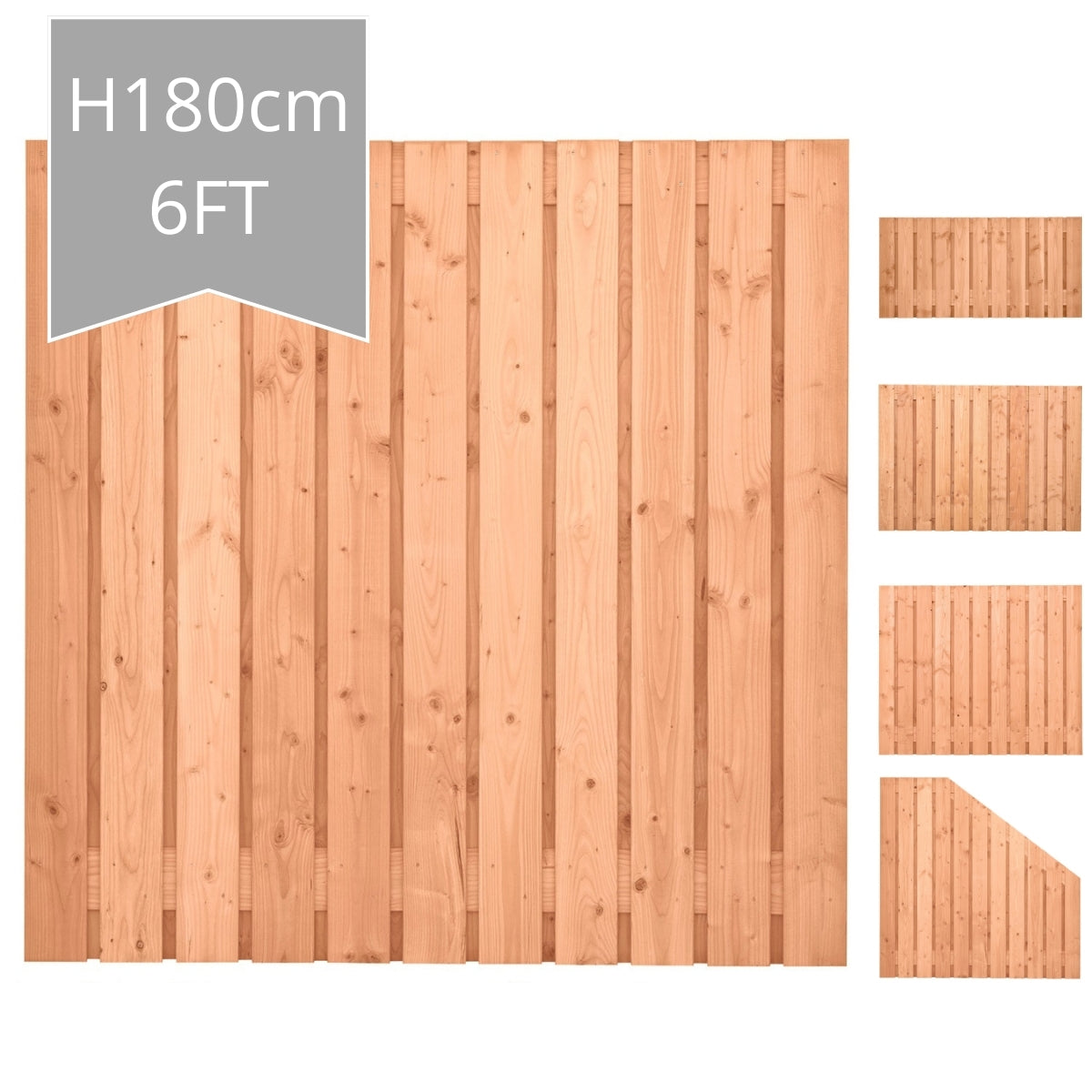 Harz Fence Panel H180xW180cm - Double Sided