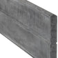 Log Profile Decorative Concrete Fence Board - Charcoal