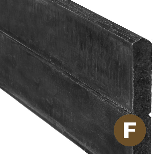 Log Profile Decorative Concrete Fence Board - Treated