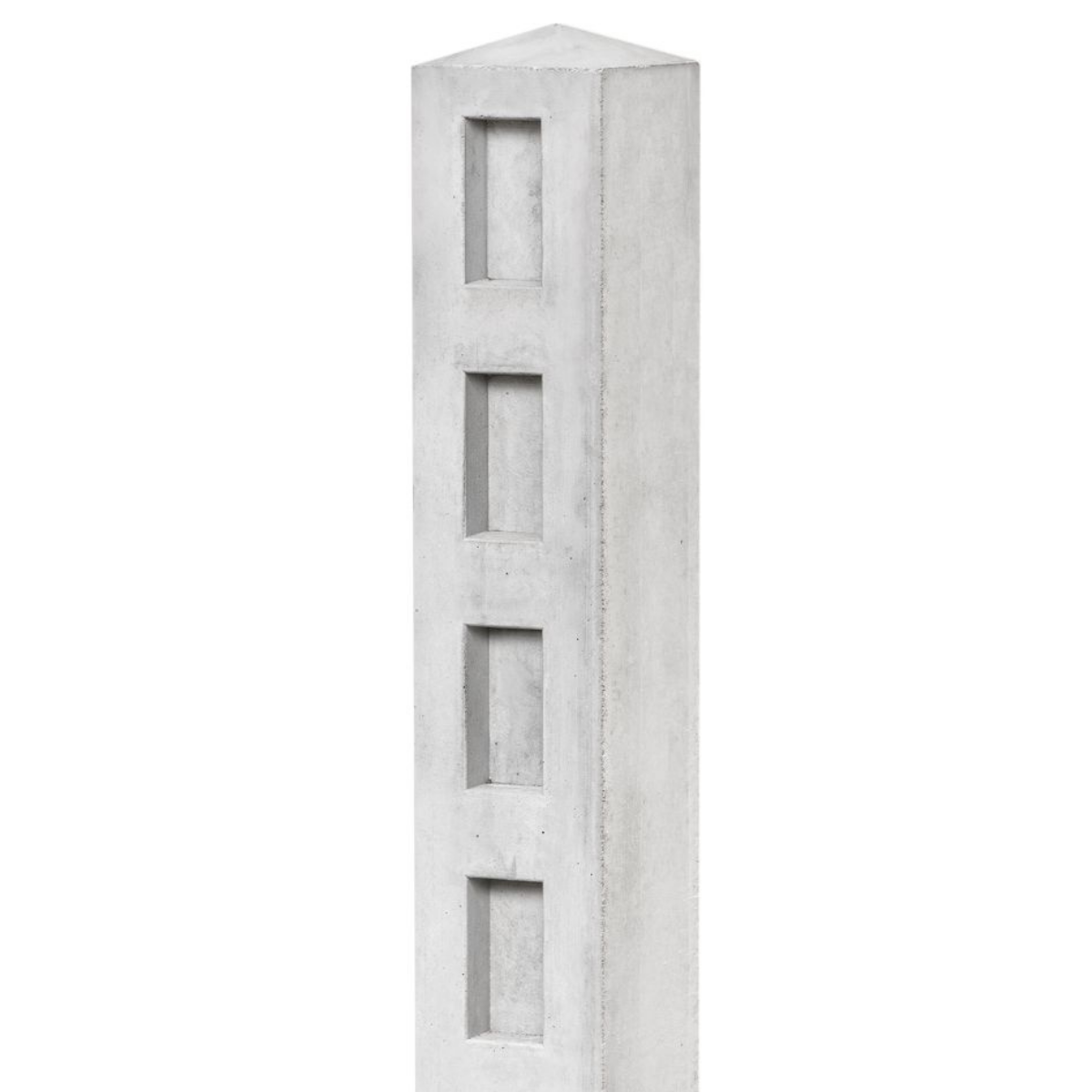Concrete Post and Rail 13x13x120cm Grey