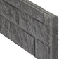 Rock Face Decorative Fence Panels 36cm - Charcoal