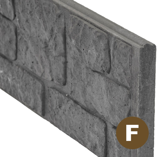 Roman Decorative Fence Panels 26cm - Charcoal