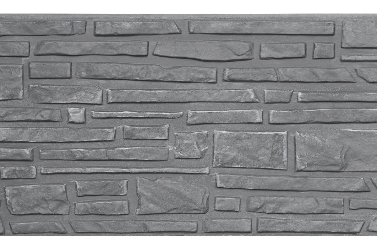 Rustic Decorative Fence Panels 36cm - Charcoal