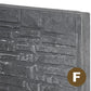 Rustic Decorative Fence Panels 26cm - Charcoal
