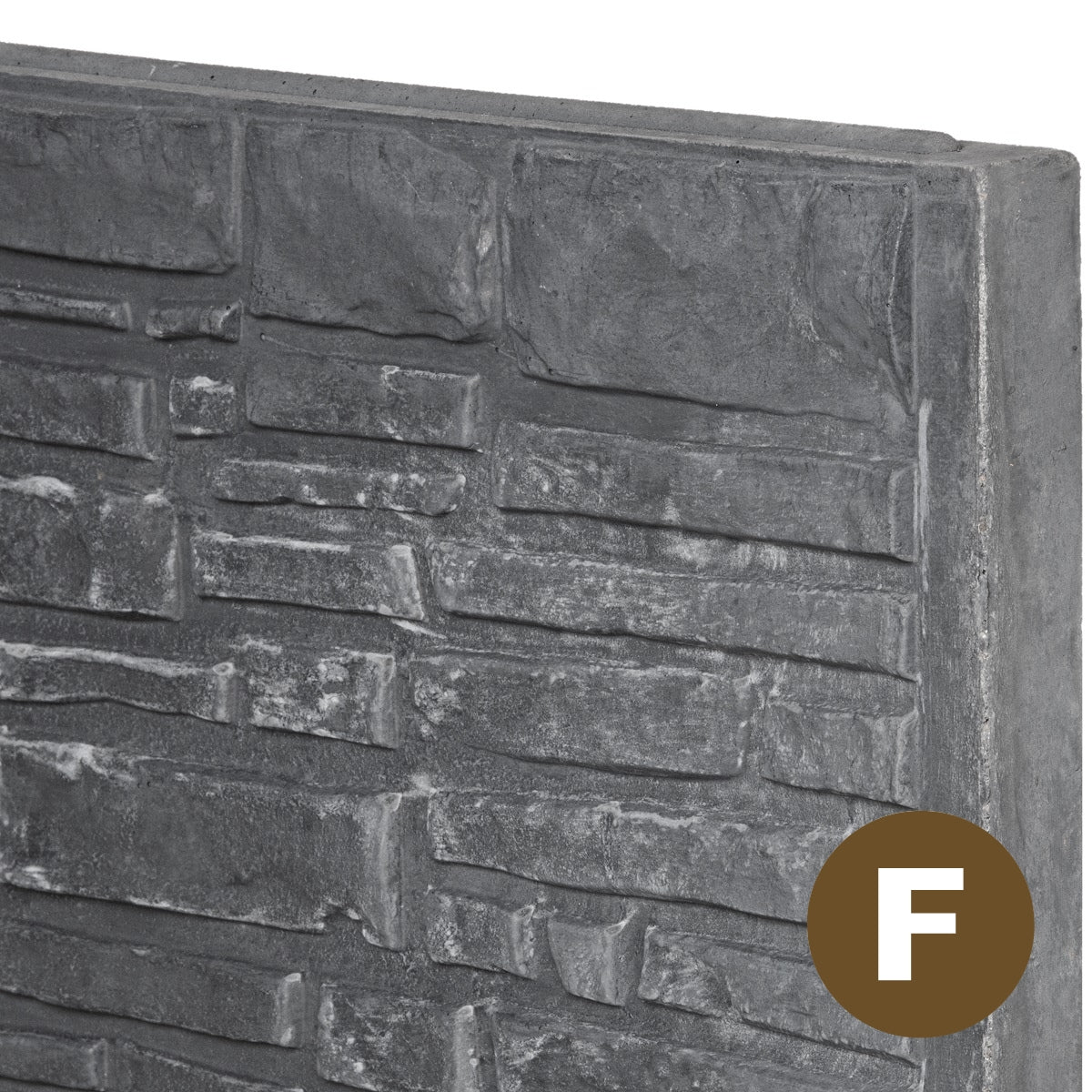 Rustic Decorative Fence Panels 26cm - Charcoal