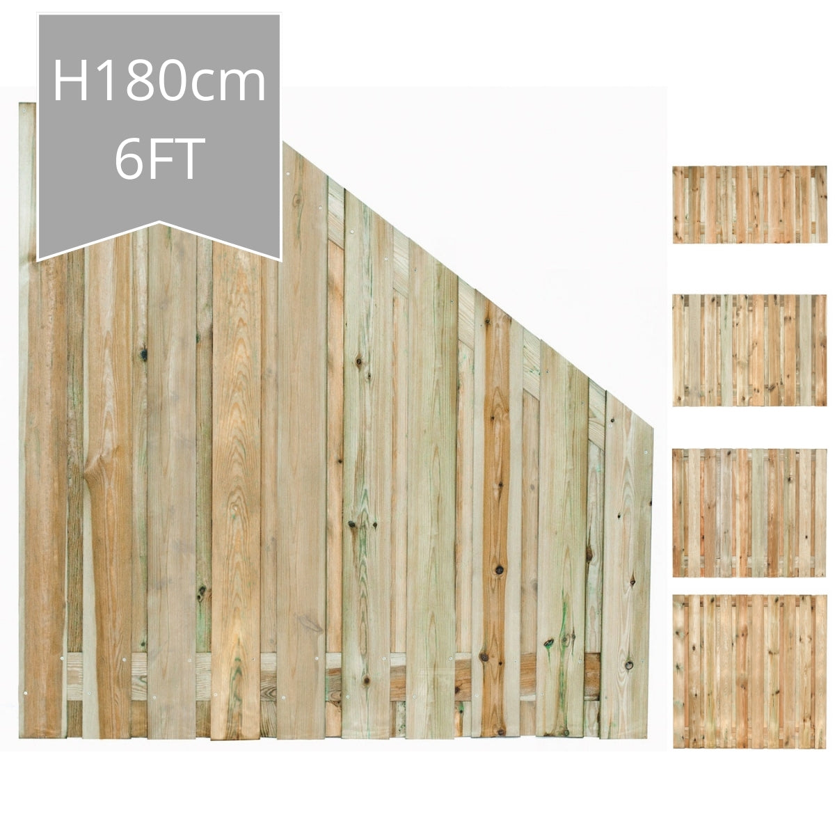 Sheden Fence Panel 180>90cm - Double Sided