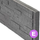 Slate Concrete Decorative Fence Boards 36cm - Charcoal