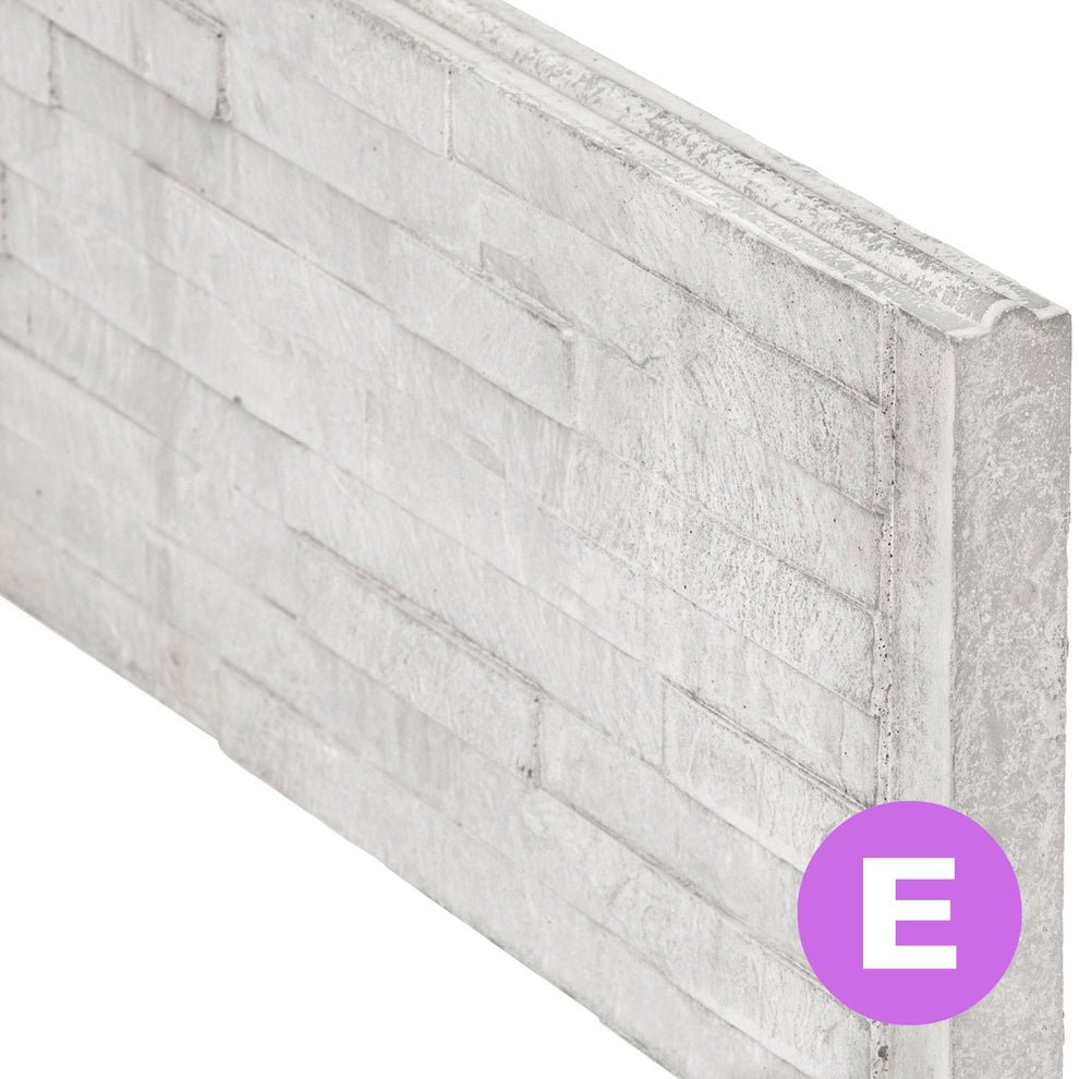 Slate Concrete Decorative Fence Boards 36cm - Grey – Concrete Posts UK