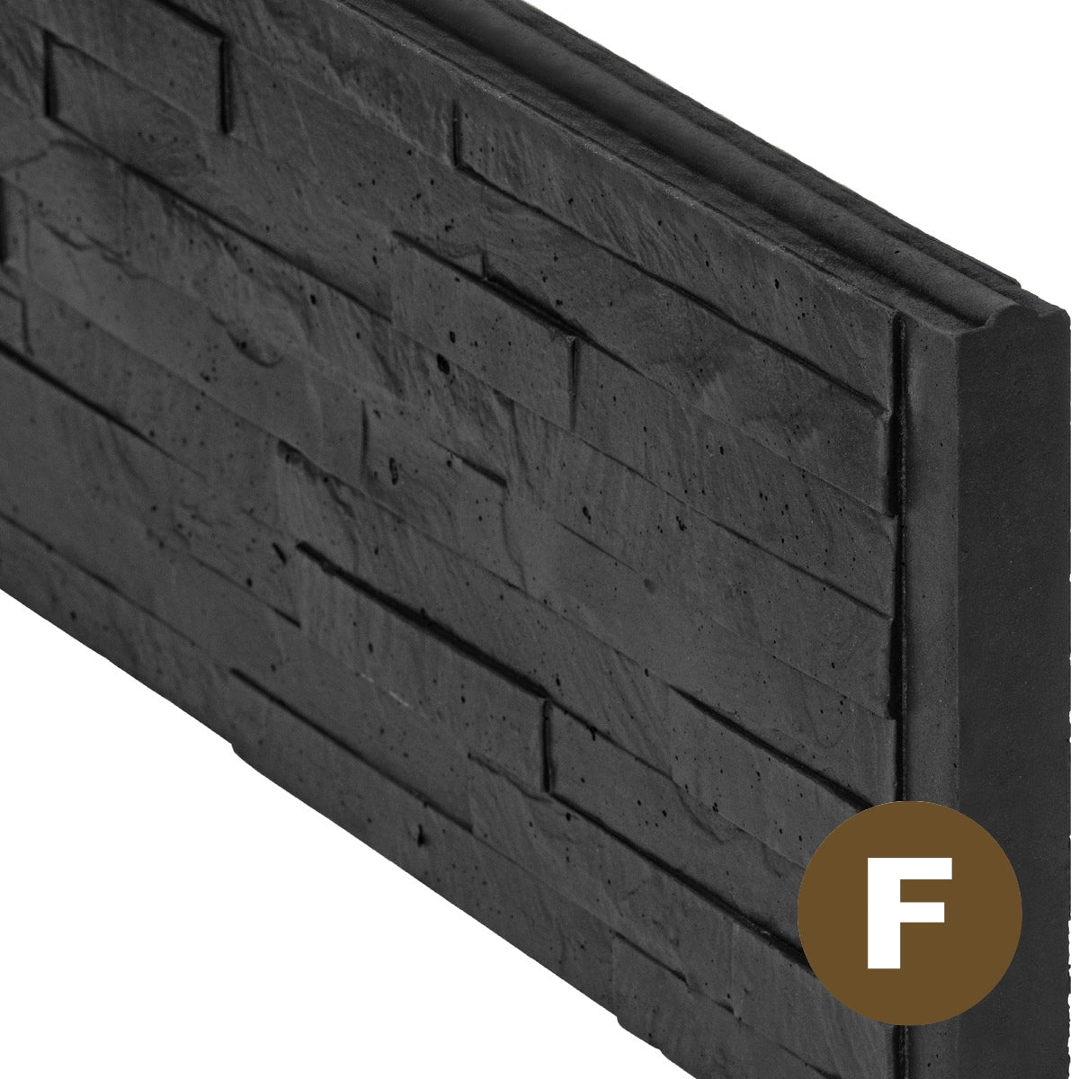 Slate Concrete Decorative Fence Boards 26cm - Treated