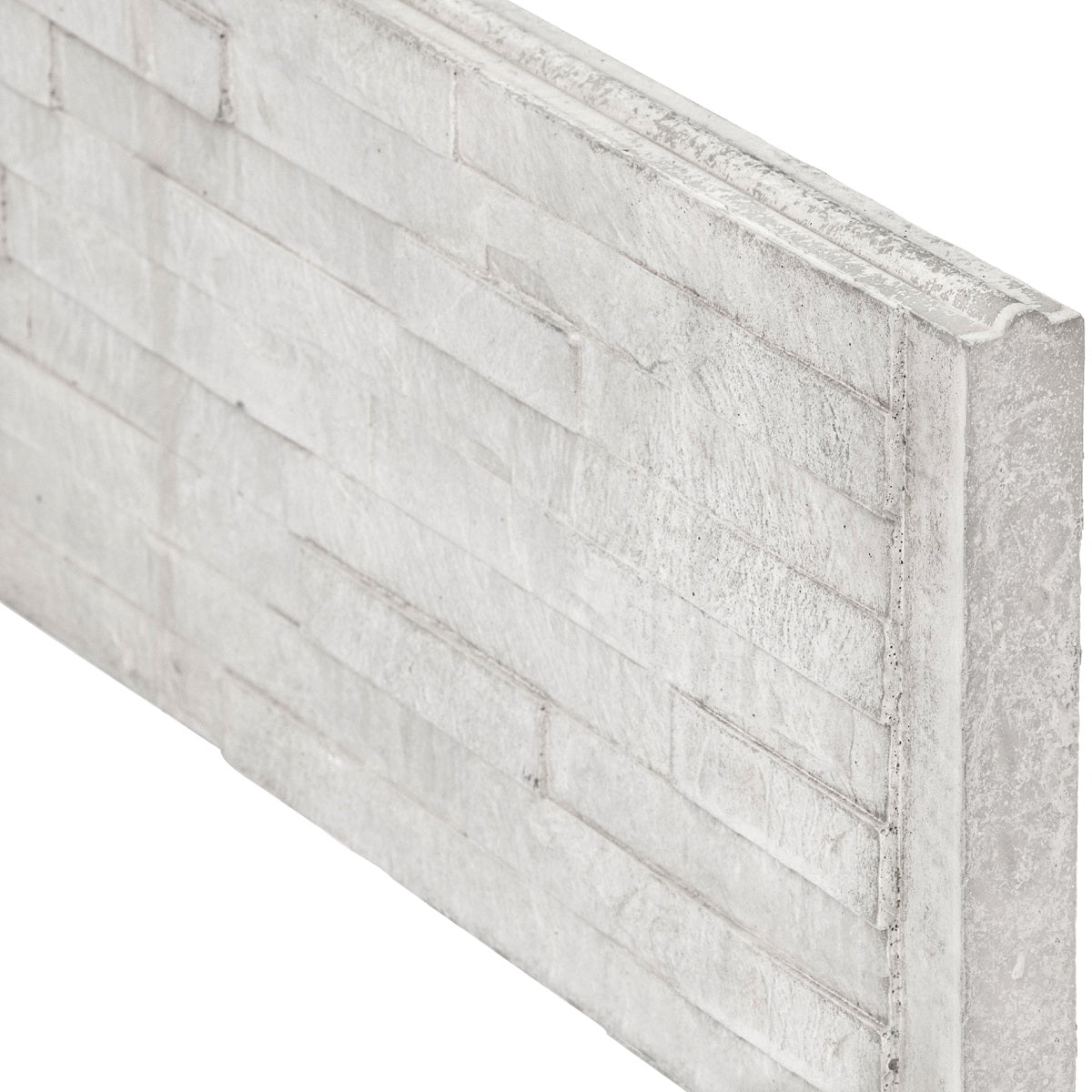 Slate Concrete Decorative Fence Boards 36cm - Grey