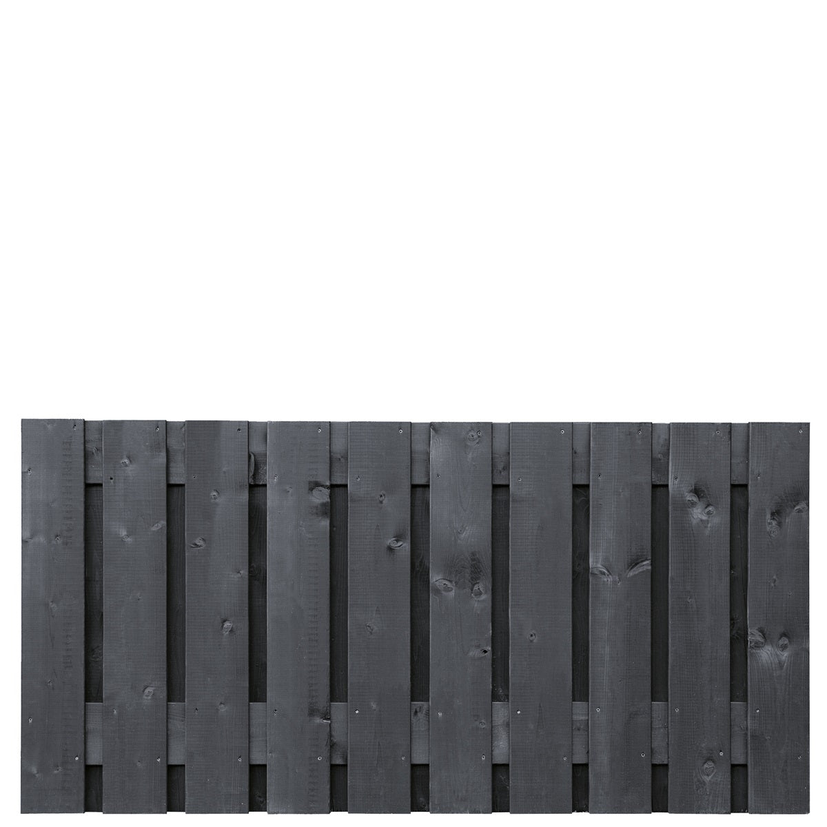 Stuttgart Fence Panel Black H90xW180cm - Double Sided