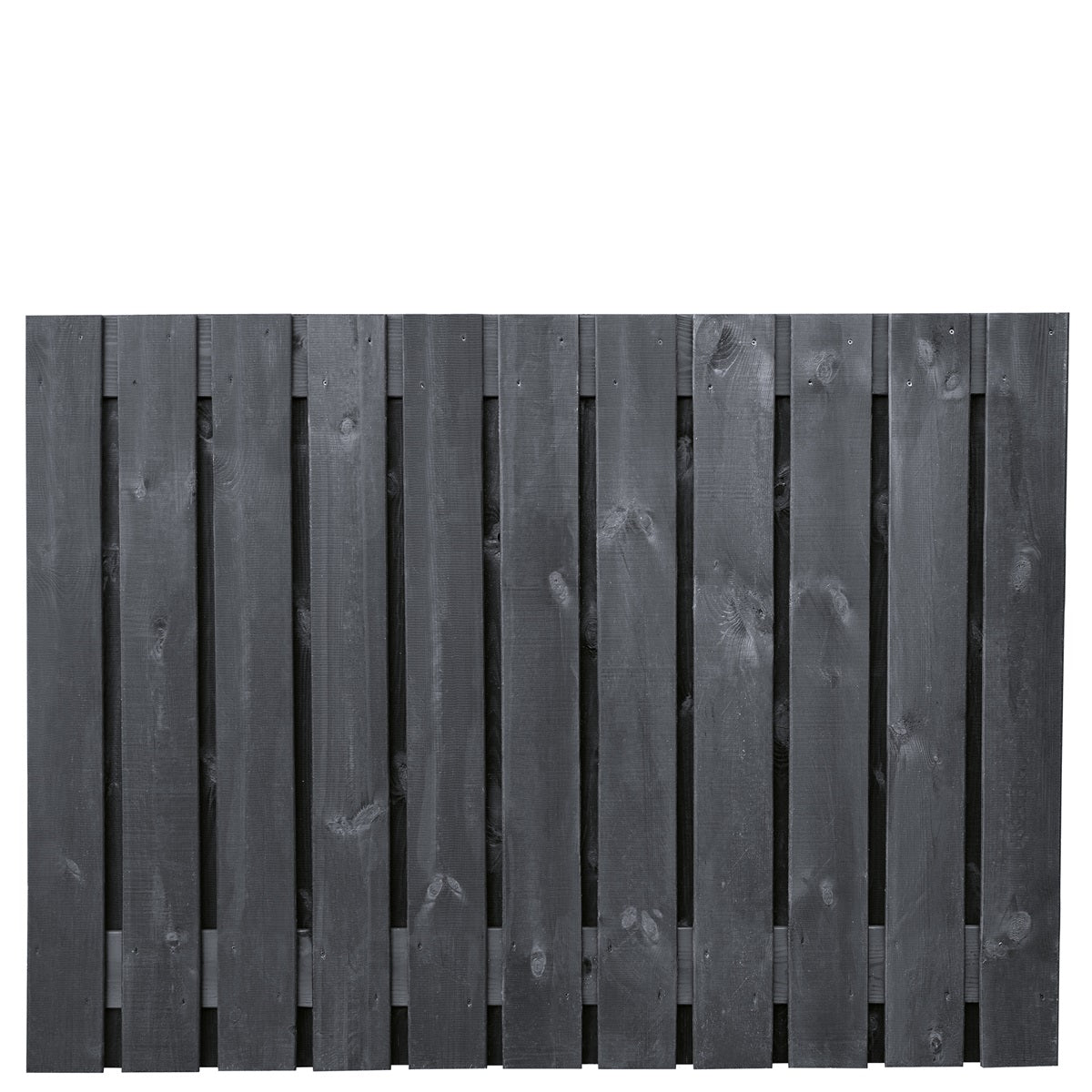 Stuttgart Fence Panel Black H130xW180cm - Double Sided