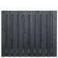 Stuttgart Fence Panel Black H150xW180cm - Double Sided