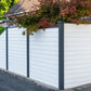 Feather Edge Decorative Fence Panels - Grey